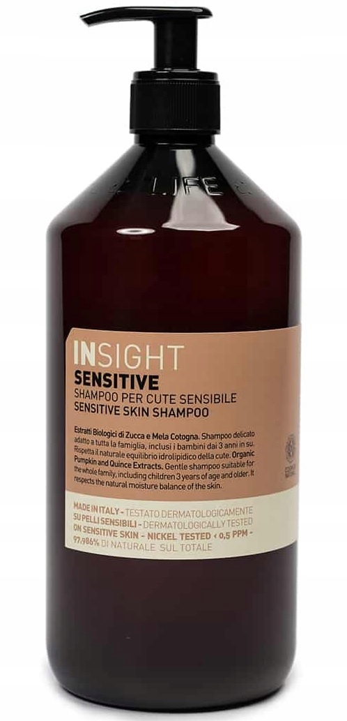 sensitive shampoo szampon do wrażliwej skóry głowy insight 900 ml