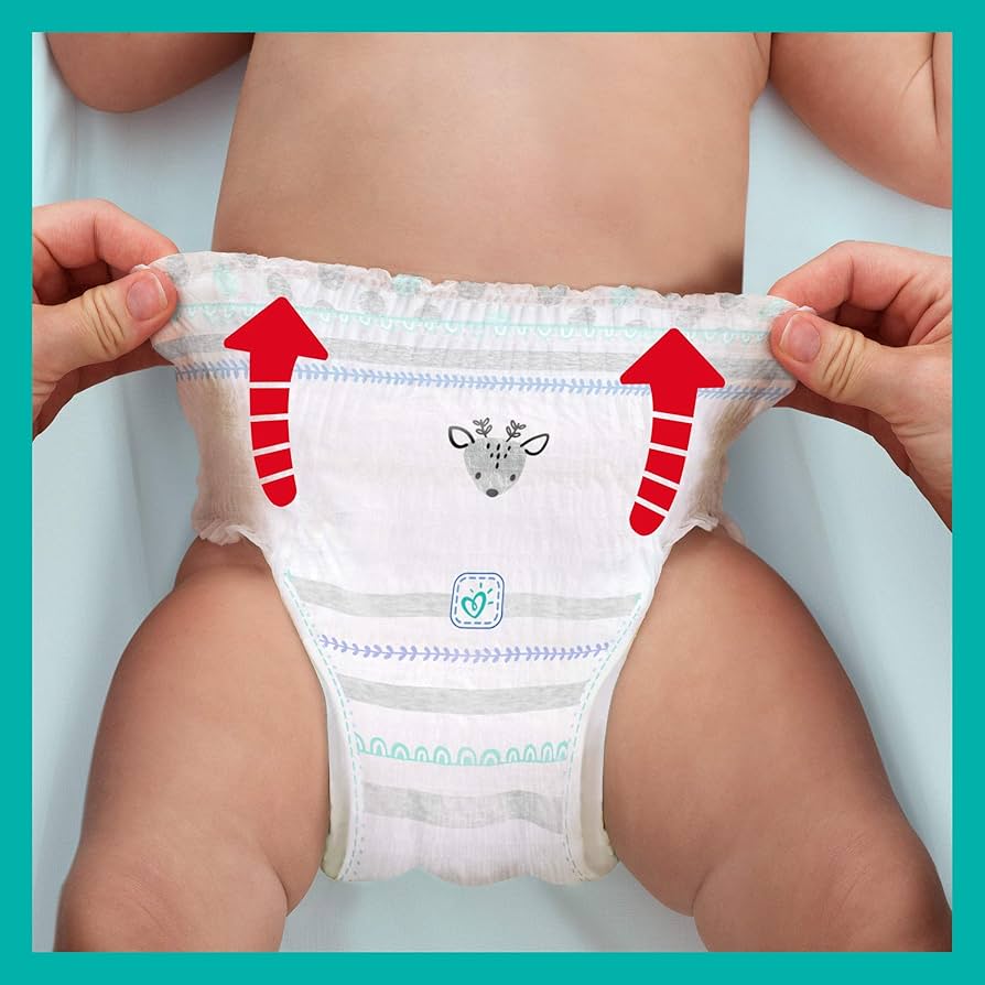 zakladanie pieluch pampers