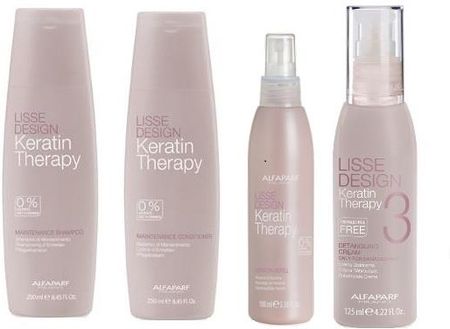 2x alfaparf lisse design keratin szampon odżywka