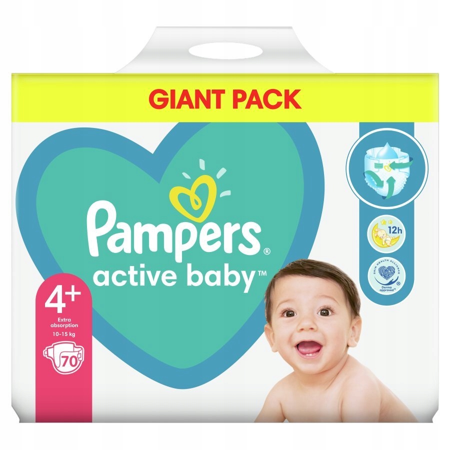 active baby rozmiar 4 pampers