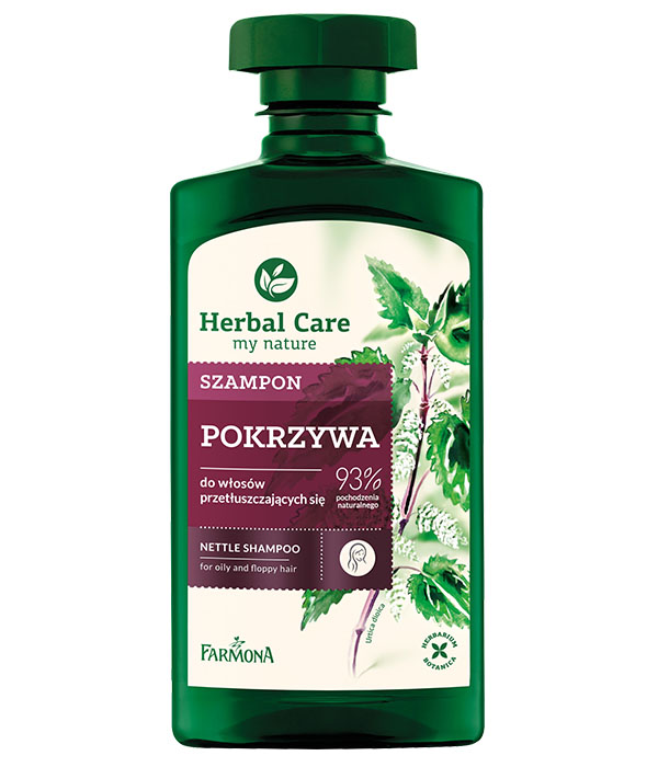 herbal care suchy szampon pokrzywa