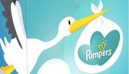 pampers stork