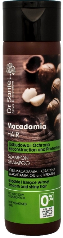 dr sante macadamia hair szampon do włosów osłabionych odbudowujący