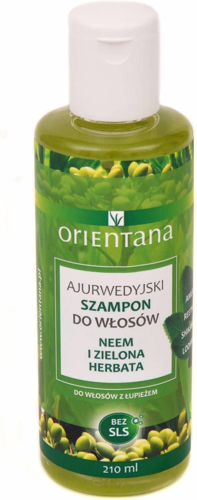 ajurwedyjski szampon z zieloną herbatą bez sls orientana 34 zł