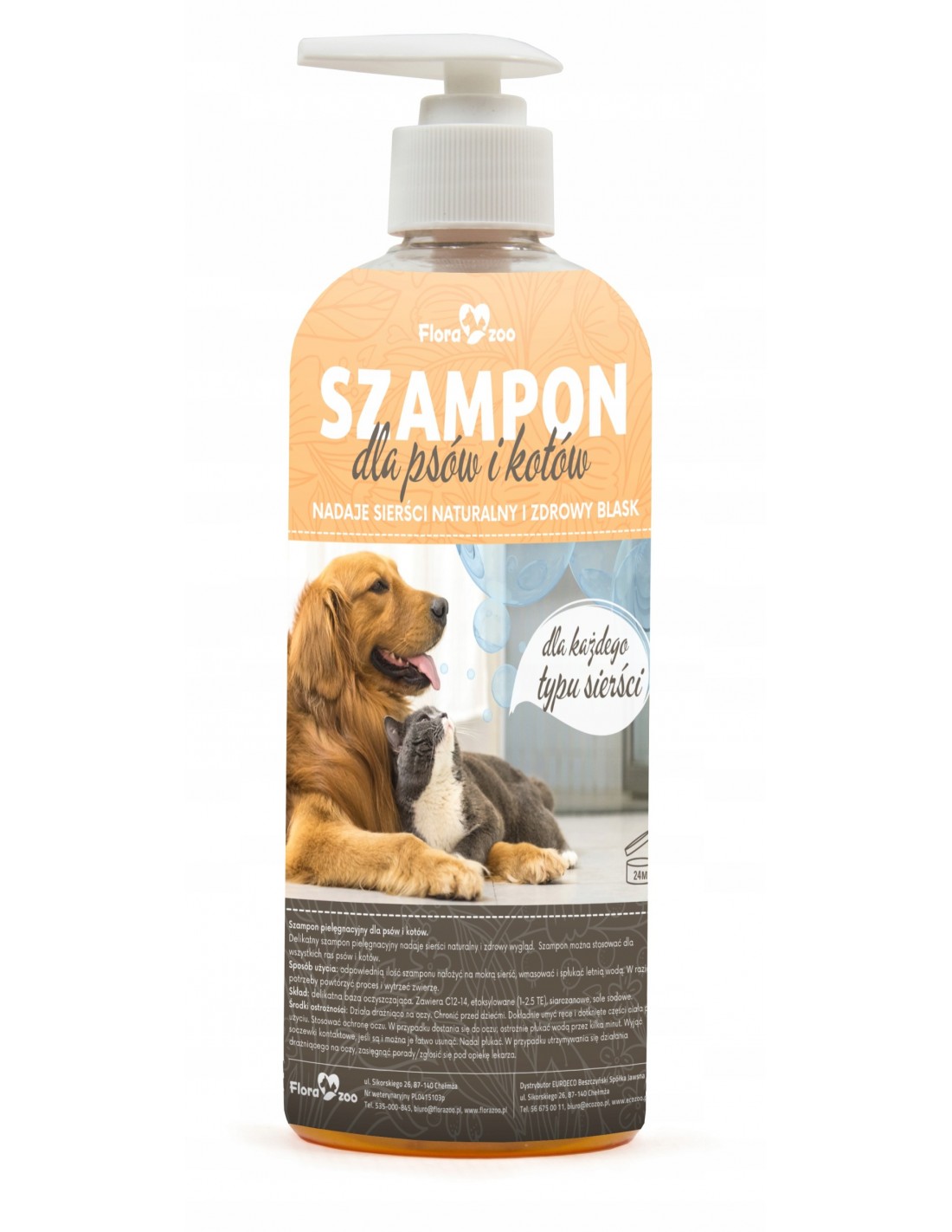 antybakteryjny szampon dla psów just 4 pets 500ml