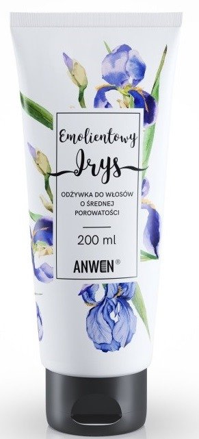 anwen emolientowy irys odżywka do włosów o średniej porowatości 100ml