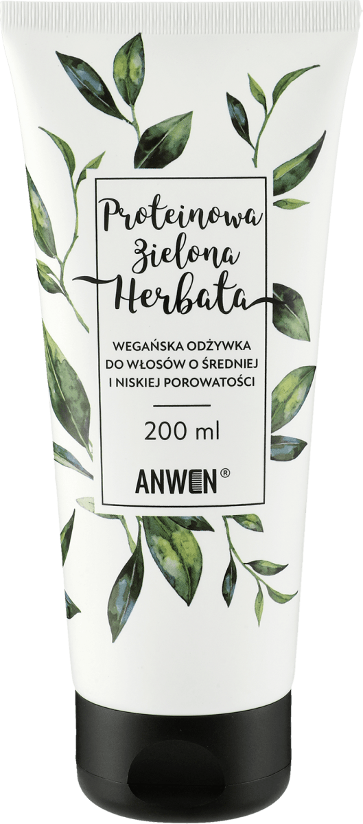 anwen odżywka proteinowa zielona herbata do włosów o średniej porowatości