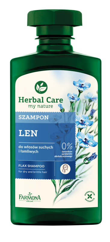 armona herbal care szampon lniany