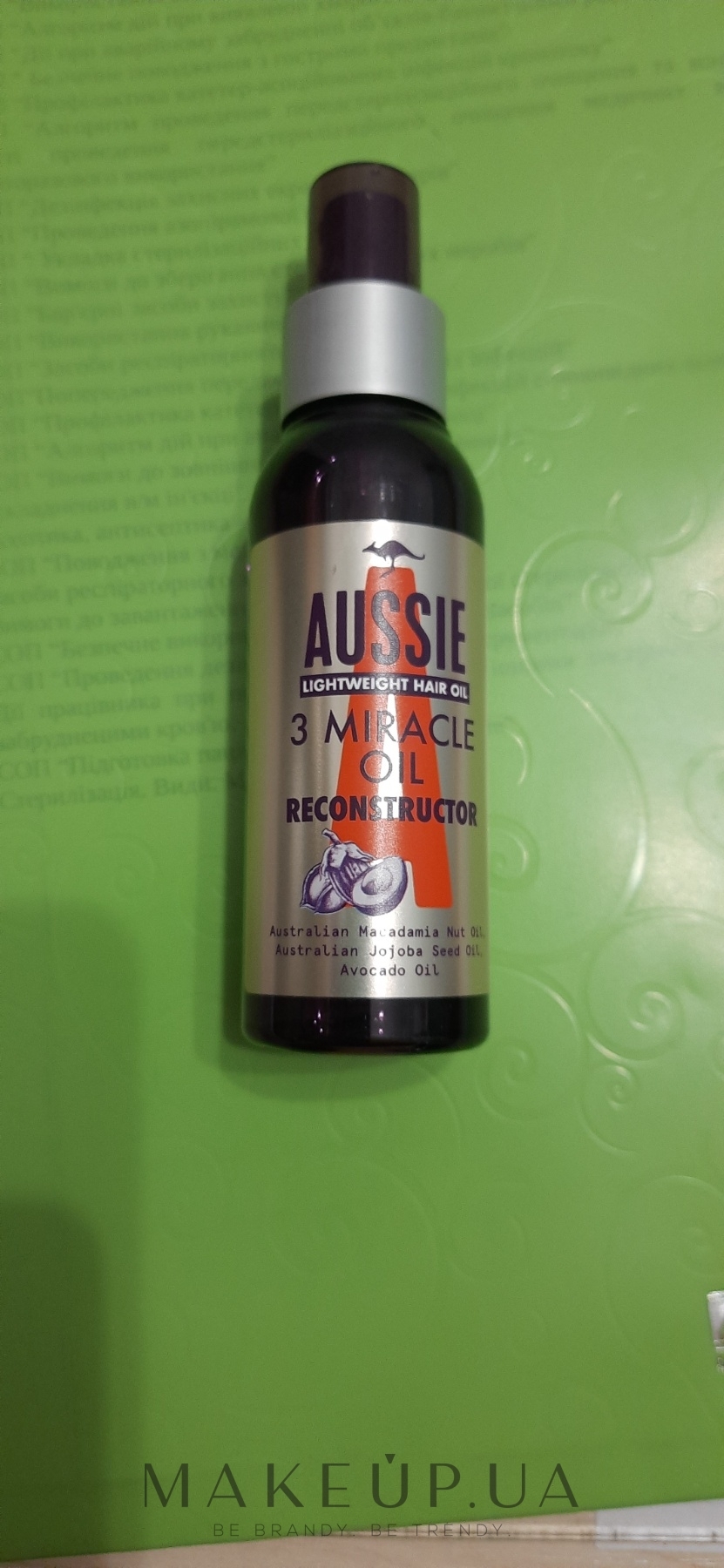 aussie 3 miracle oil lekki olejek do włosów zniszczonych reconstructor