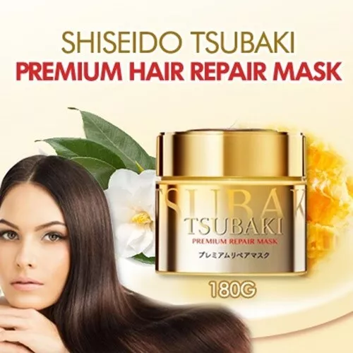 Shiseido „Tsubaki Premium” naprawcza maska do włosów 180g