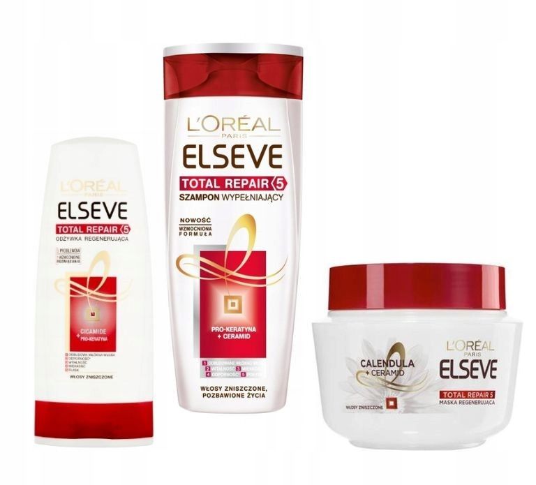 loreal elseve szampon odżywka maska