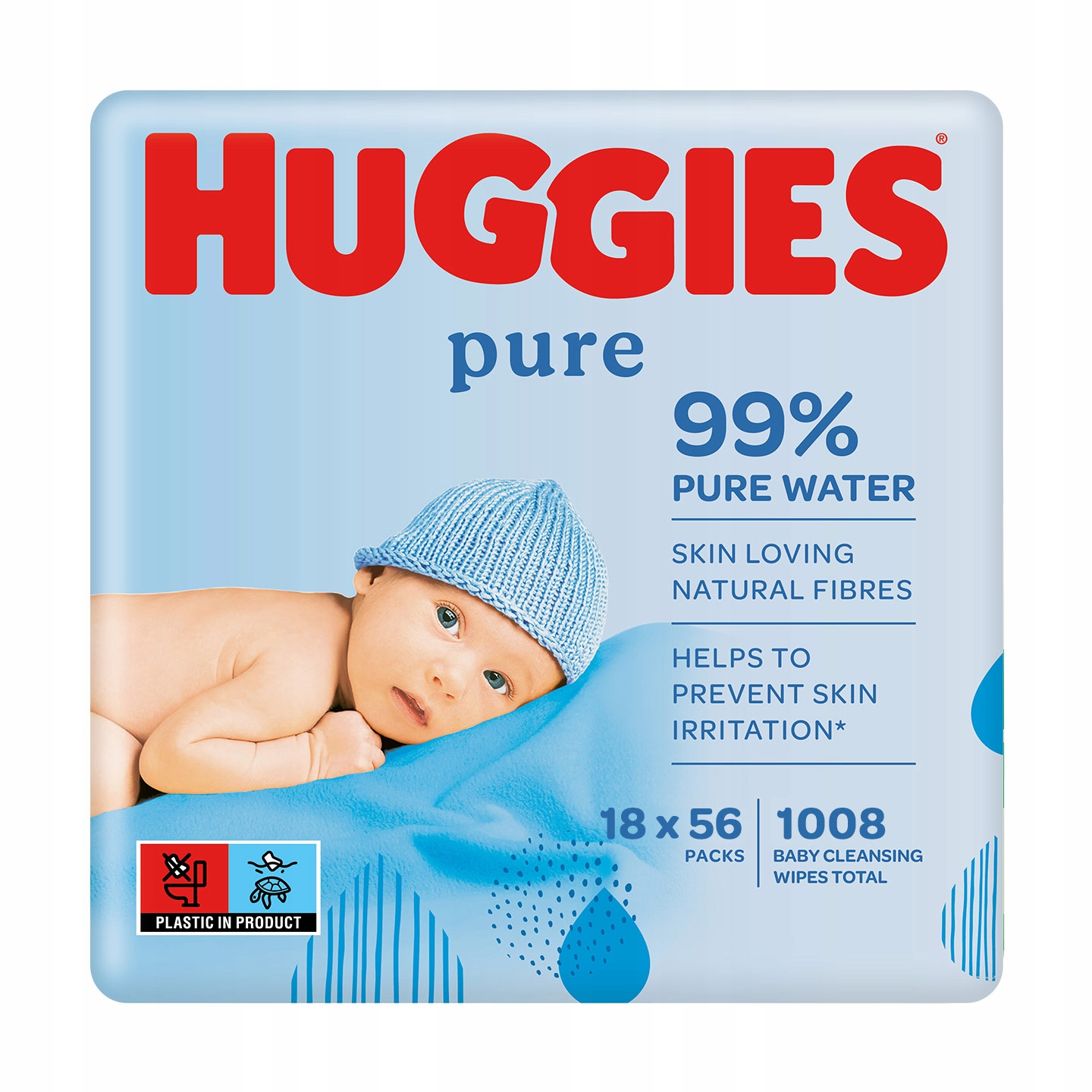 huggies pure chusteczki nawilzane