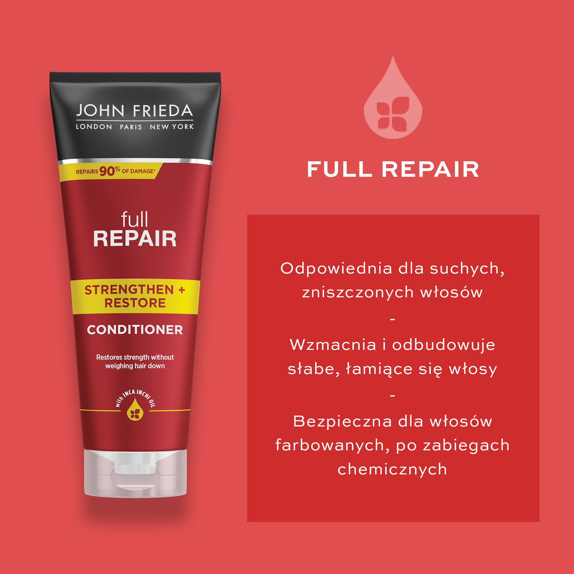 john frieda full repair naprawczy olejek do włosów