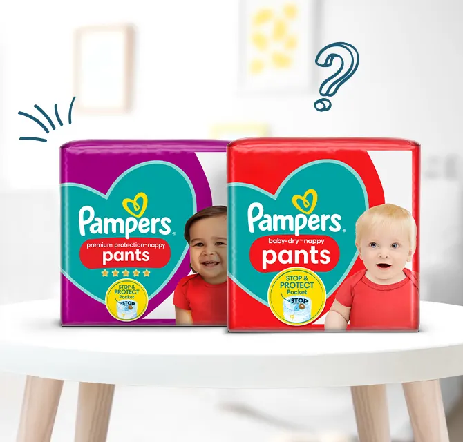 pampers pants instructions