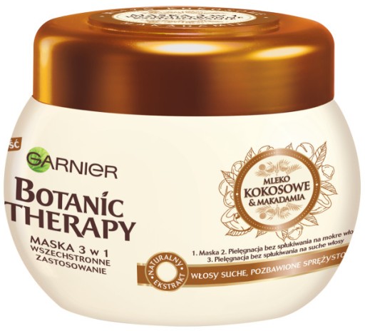 garnier botanic therapy mleko kokosowe macadamia odżywka do włosów