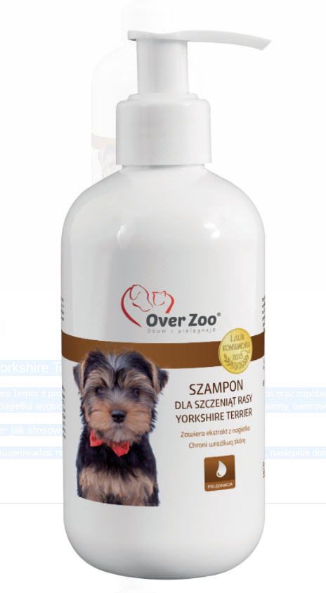 szampon dla szeniąt rasy yorkshire terrier z proteinami wełny kaszmirskiej