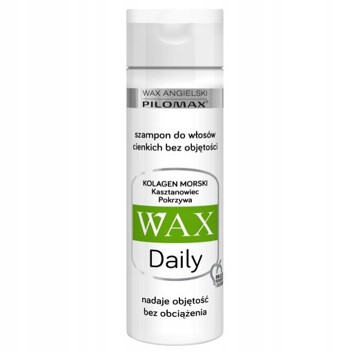 wax angielski pilomax daily wax szampon do włosów cienkich