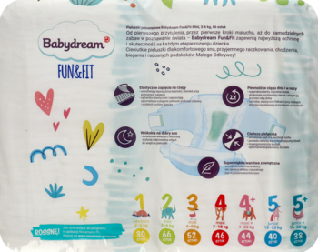 babydream pieluchy 2 fun&fit