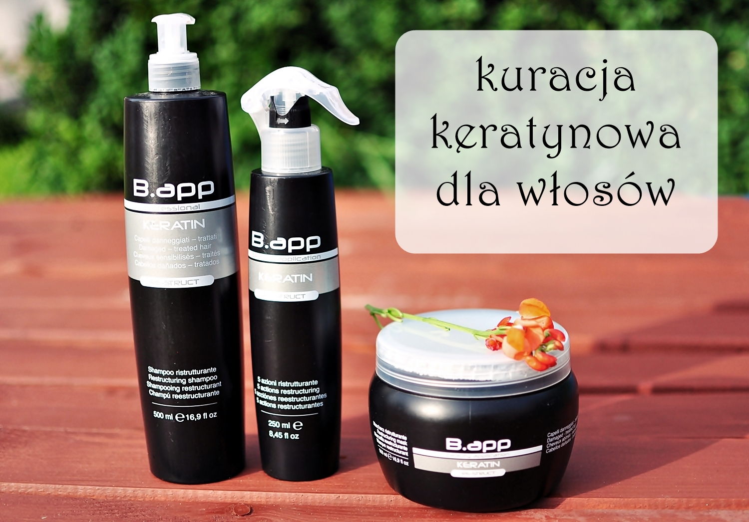 b.app kuracja szampon keratynowy do włosów 500ml