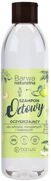 barwa naturalna oczyszczający szampon do włosów naturalnych i matowych octowy