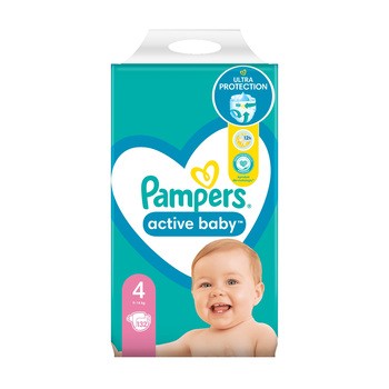 pampers active baby 4 132 szt