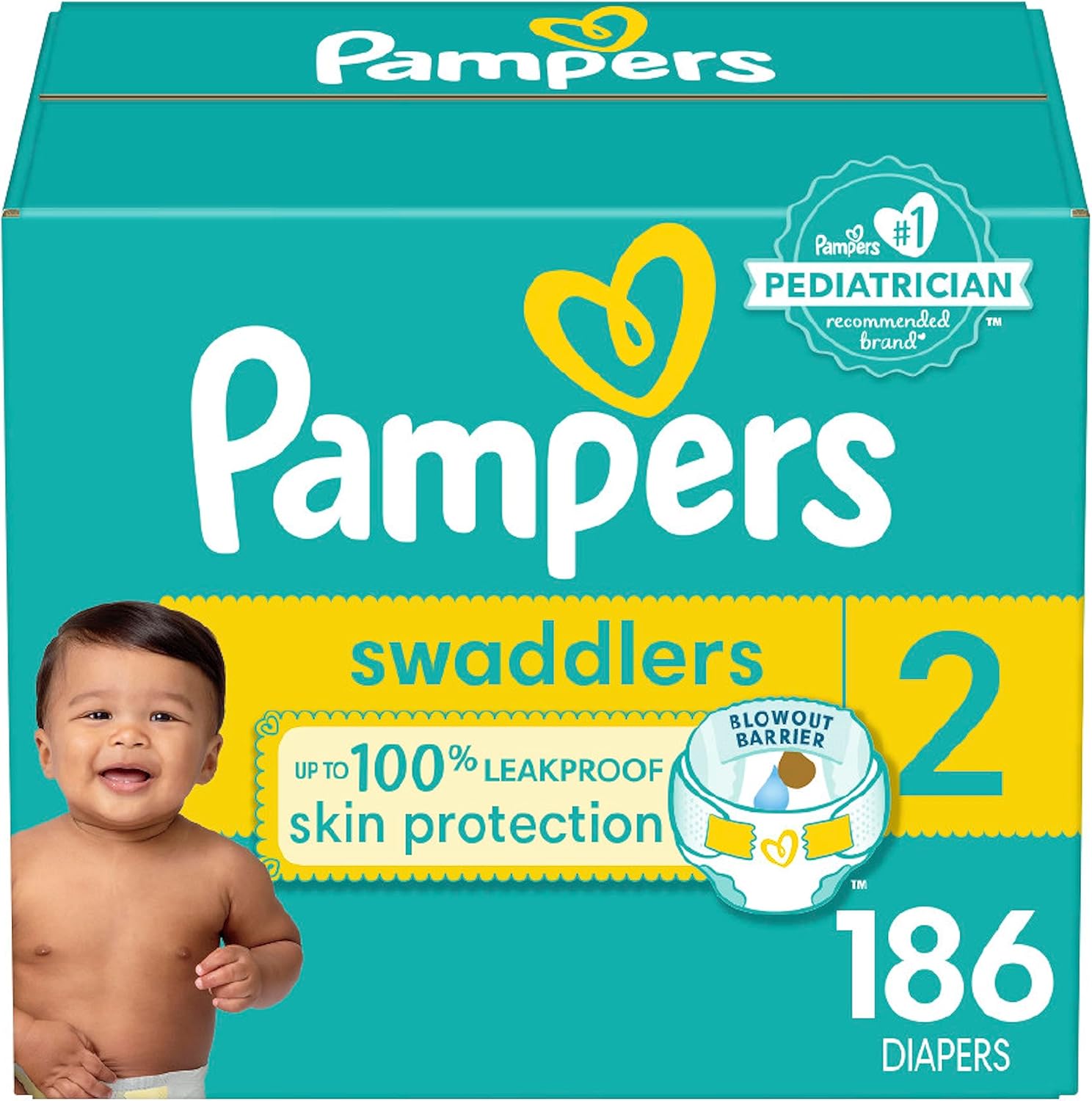 pampers biale 2