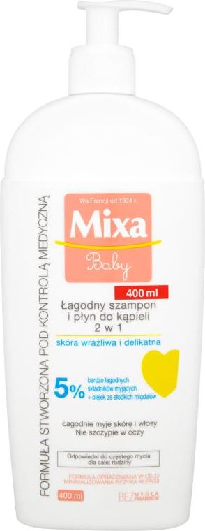 mixa baby szampon i płyn do kąpieli 2w1 opinie