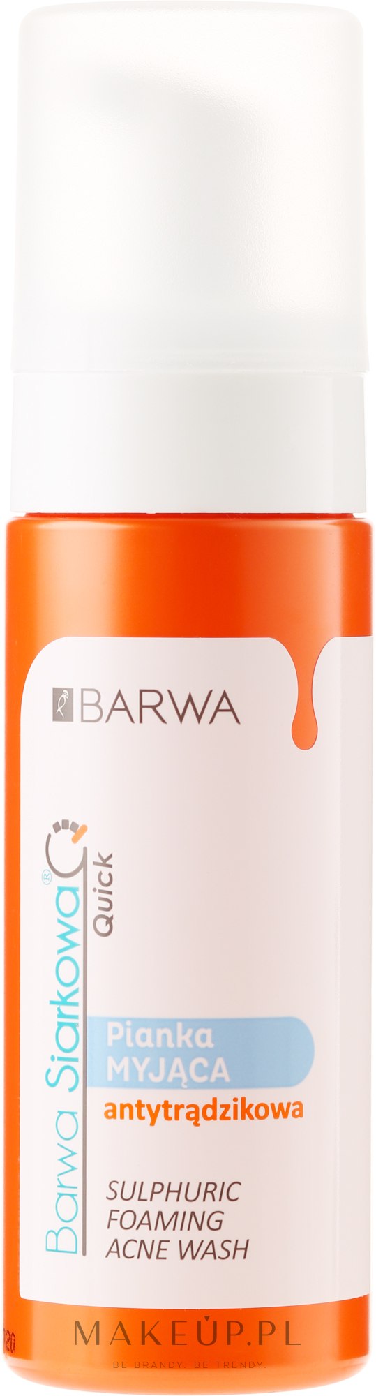 barwa siarkowa quick pianka do twarzy 150 ml