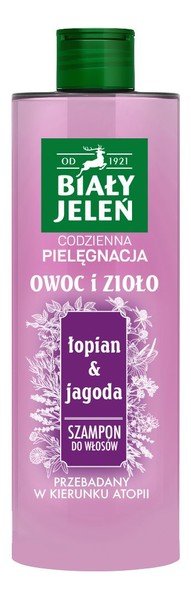 biały jeleń szampon do włosów łopian i jagoda 400ml