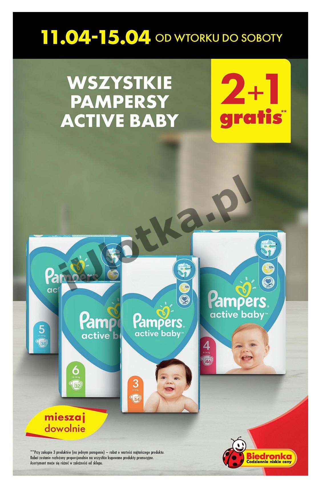 biedronka 11.04 pampers giant pack