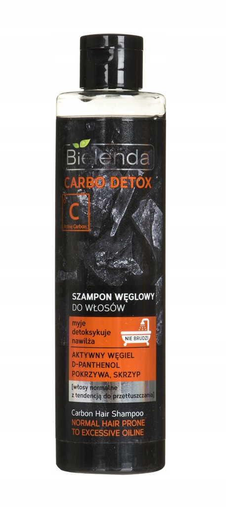 bielenda carbo detox hair shampoo szampon węglowy do włosów włosy