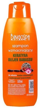 bingospa szampon wzmacniający keratyna olejek babassu