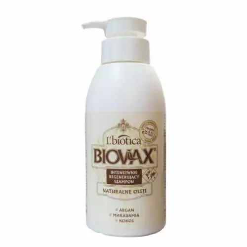 biovax argan makadamia kokos szampon do włosów 400 ml