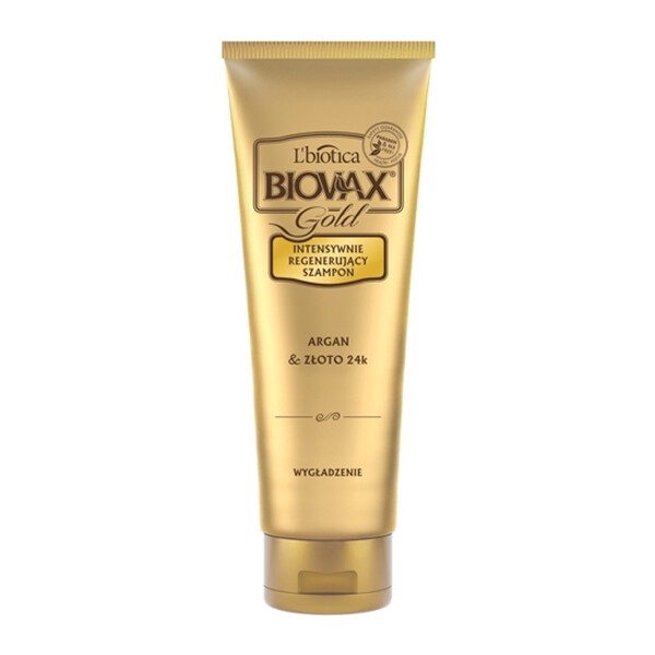 biovax gold argan & złoto 24k szampon intensywnie regenerujący 2