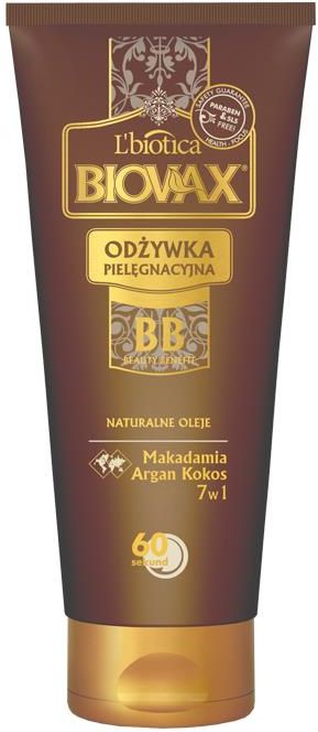 biovax odżywka do włosów argan makadamia kokos rossman