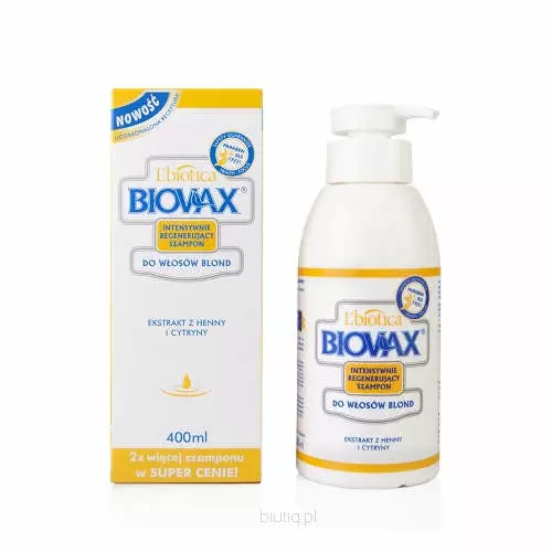 biovax szampon do włosów blond