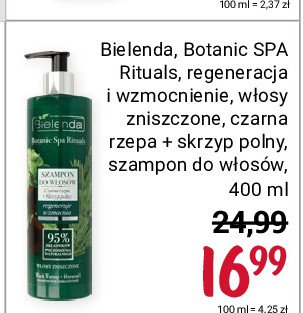 botanic spa rituals bielenda szampon włosy zniszczone