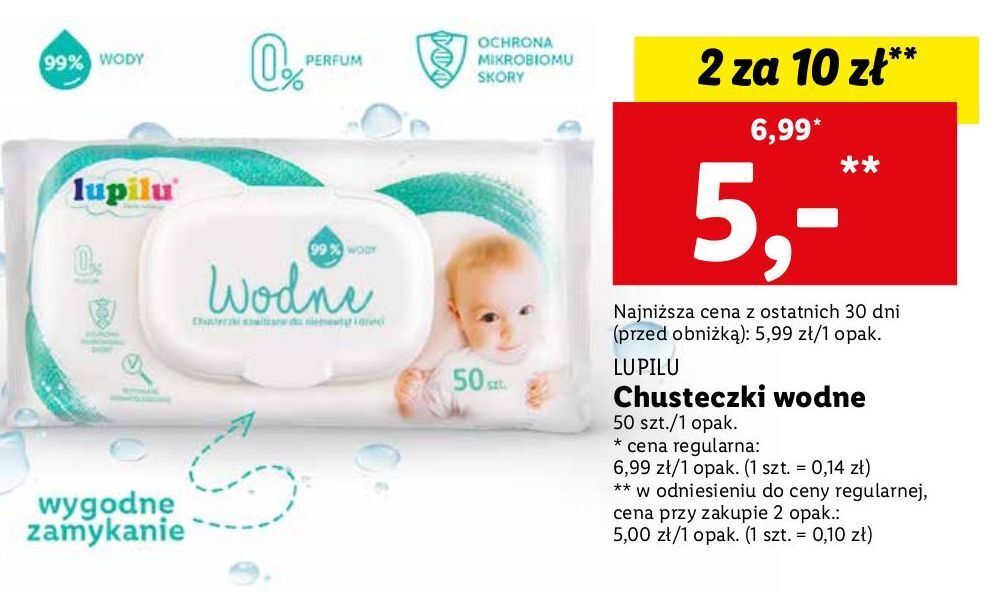 lidl chusteczki nawilżane melon cena