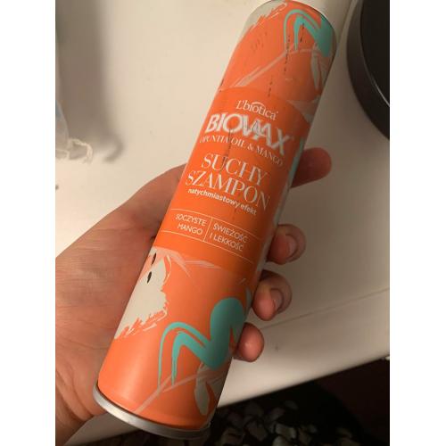 biovax mango suchy szampon