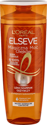 elseve magiczna moc olejków z olejkiem kokosowym lekki szampon odżywczy