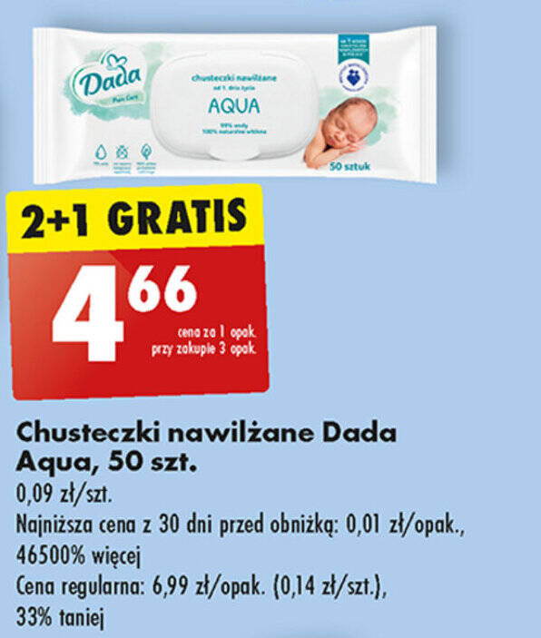 chusteczki nawilżane dada promocja