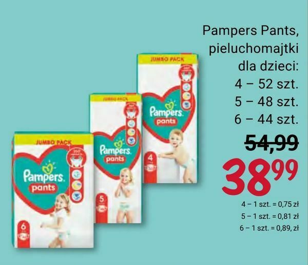 pampers pants 6 44 szt rossmann