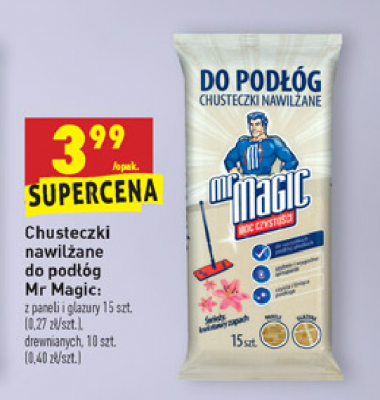 chusteczki nawilżane do podłóg mr magic