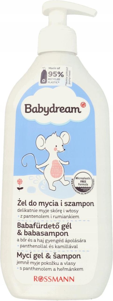 babydream żel do mycia i szampon z pantenolem i rumiankiem