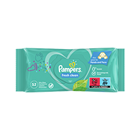 pampers fesh clean 6cio pak