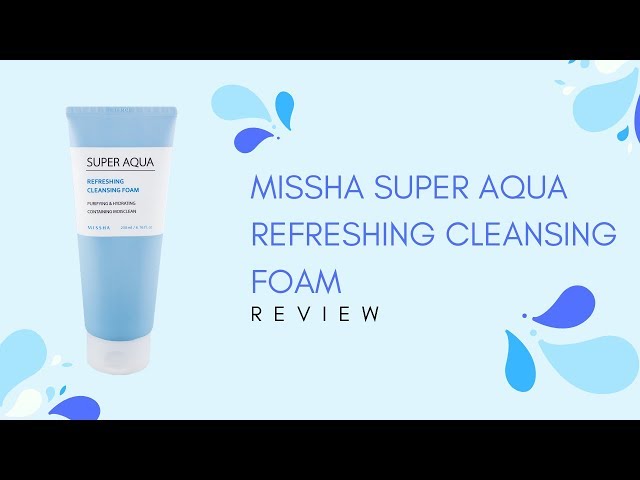 super aqua missha pianka do mycia twarzy youtube