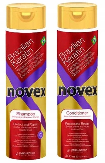 novex brazilian keratin szampon po keratynowym prostowaniu