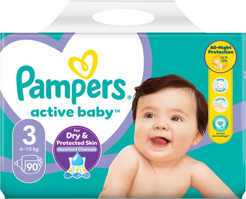 pampers 3 active baby dry