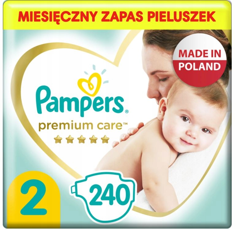 pampers pieluchy premium care 2 mini 240 sztuk