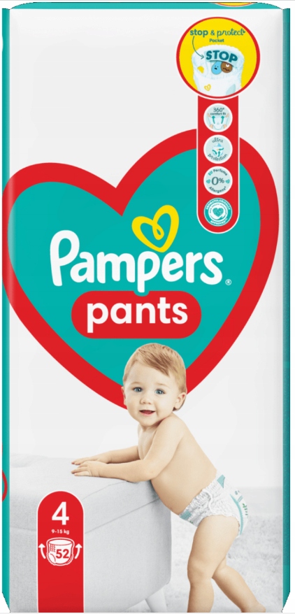 pampers 52 szt